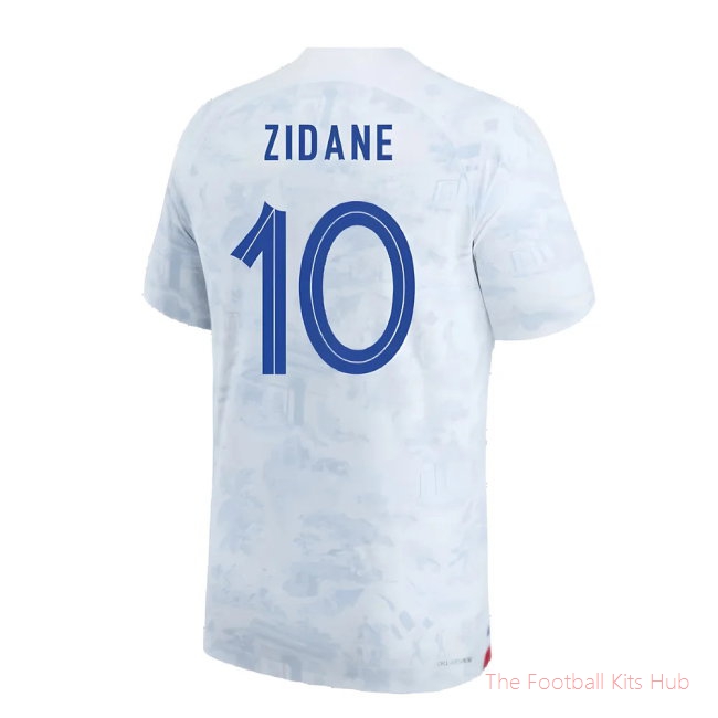 2022-2023 France Match ADV Dri-Fit Away Shirt (Zidane 10)-unisoccer store